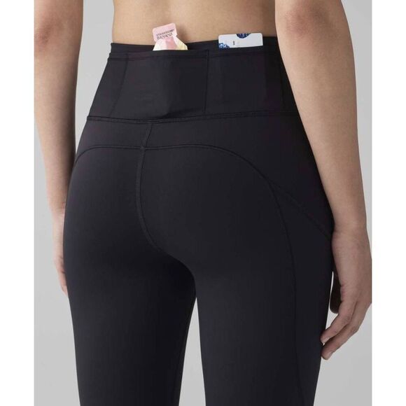 LULULEMON ATHLETICA Fast Free Crop II 'Nulux 19' Size 4 - Picture 4 of 6